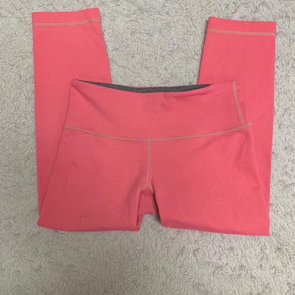 Womens LULULEMON Pink Athletic Yoga Leggings